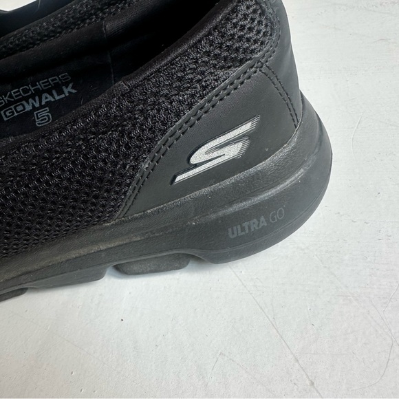 Skechers Go Walk Black Walking Slip On Sneakers - Picture 5 of 7